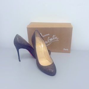 Christian Louboutin 4 inch high heel dress shoes, slightly worn.